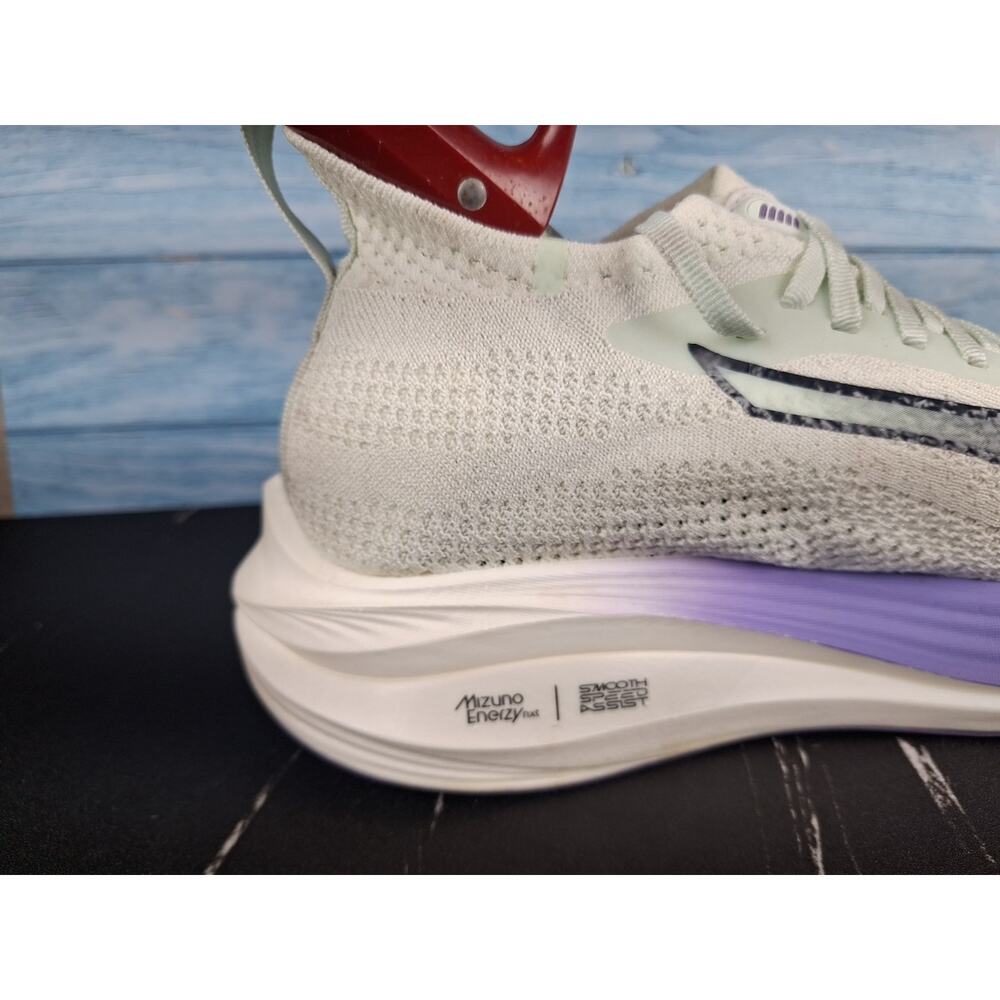 Mizuno Neo Zen Running Shoes White Soft Purple Green Cushioned Trainer Size 9 - Picture 5 of 15
